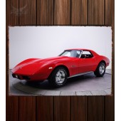 Металлическая табличка Corvette Stingray Convertible  206
